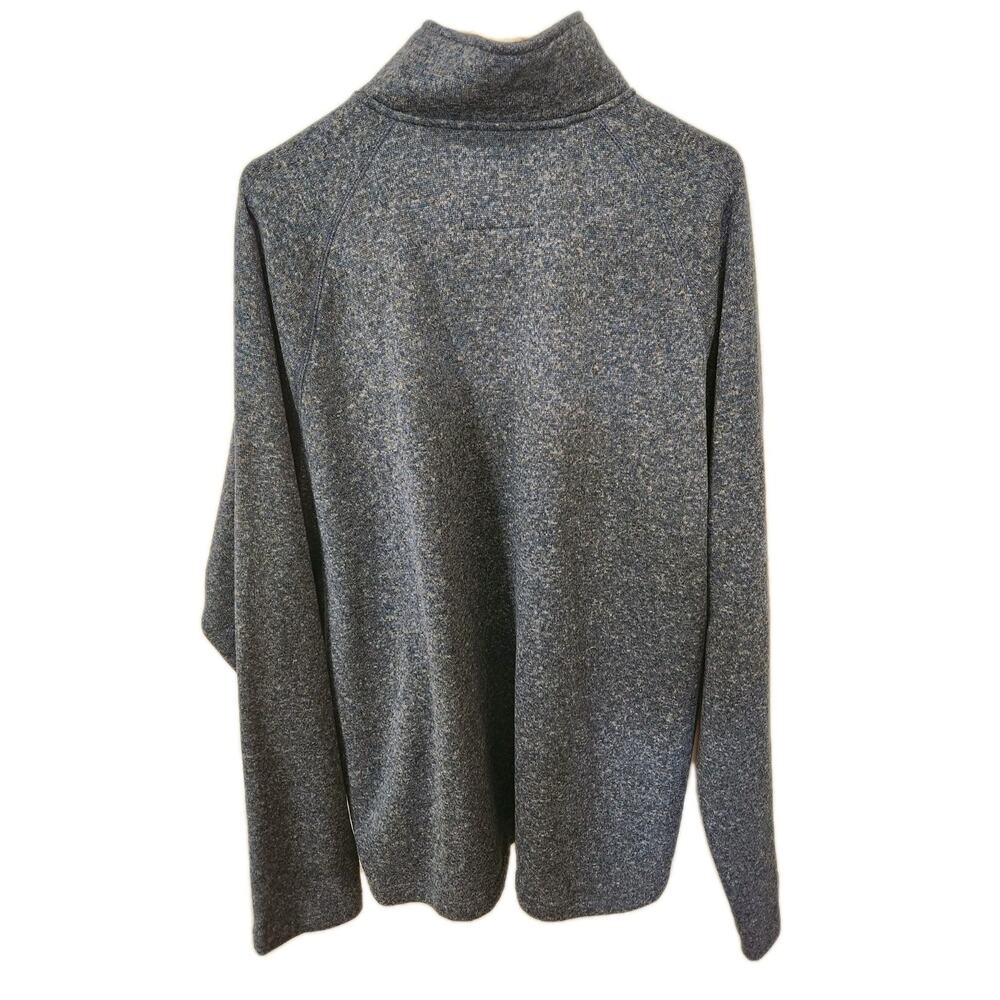 Sonoma Goods For Life Men XXL Sweater Fleece 1/4 Snap Mock Neck Pullover Blue... - Picture 4 of 8